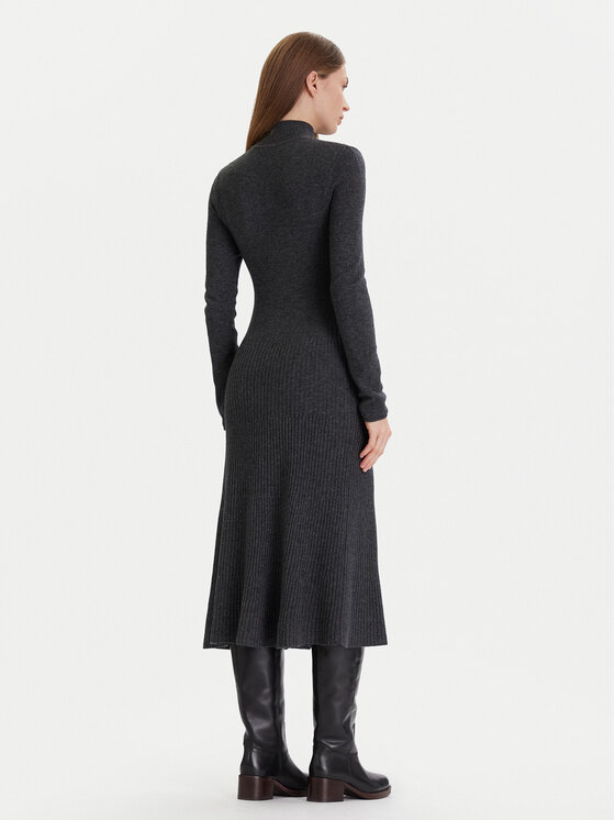 Tommy Hilfiger Tommy Hilfiger Kasdieninė suknelė WW0WW47303 Pilka Regular Fit