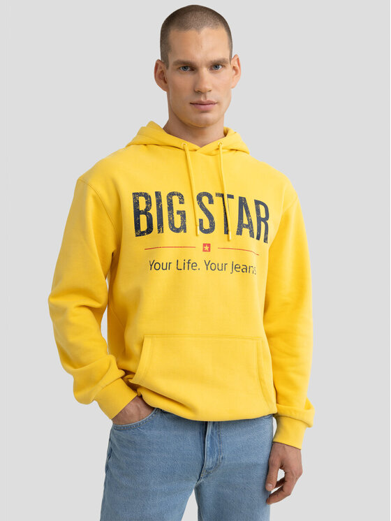 BIG STAR BIG STAR Bluza ASHLYNO_201_170 Żółty Basic Fit