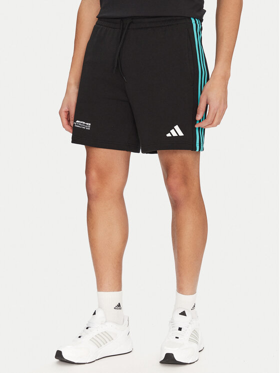 adidas adidas Pantaloni scurți sport Mercedes - AMG Petronas Formula One Team DNA JV5429 Negru Regular Fit
