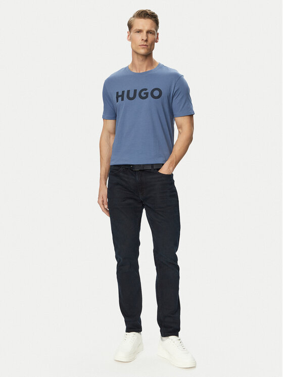 HUGO HUGO T-krekls Dulivio 50467556 Zils Regular Fit