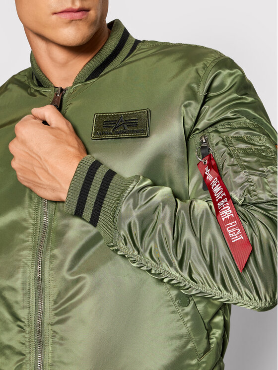 Alpha Industries Alpha Industries Bomber College 118112 Zelena Regular Fit