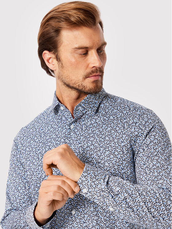 Calvin Klein Calvin Klein Särk Seasonal print K10K109172 Sinine Slim Fit
