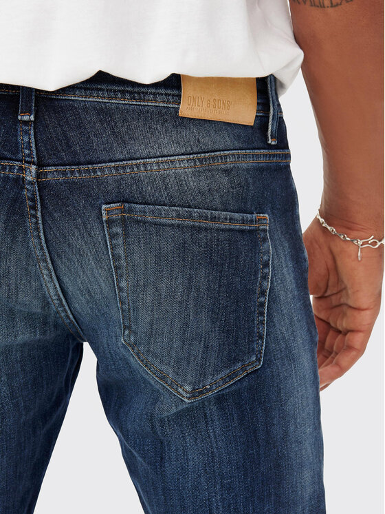 Only & Sons Only & Sons Traperice Weft 22023251 Tamnoplava Regular Fit