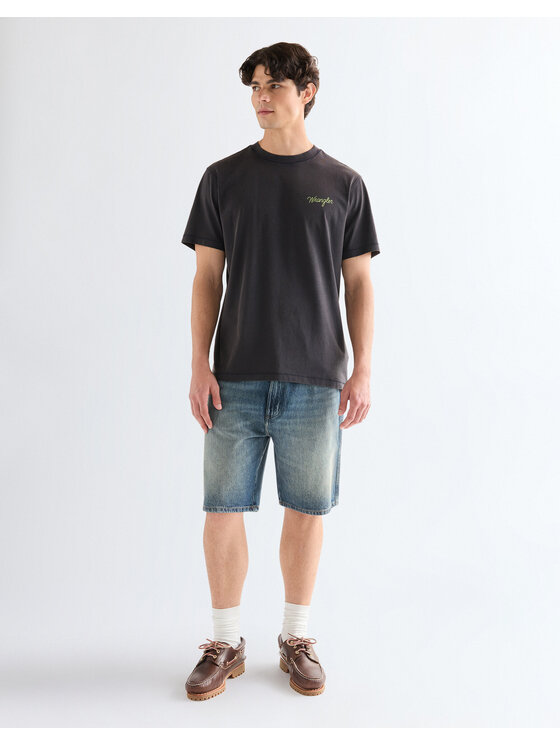Wrangler Wrangler T-Shirt GRAPHIC TEE Czarny Relaxed Fit
