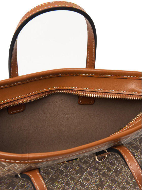 Tommy Hilfiger Tommy Hilfiger Handtasche Th Monoplay Mini Tote Le AW0AW18848 Braun