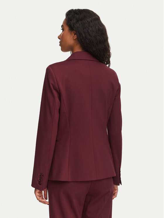 Marella Marella Marynarka Gommoso 2623916034 Bordowy Slim Fit