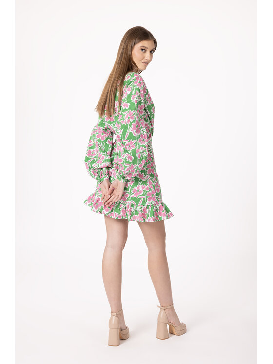 LAURELLA LAURELLA Sukienka codzienna 4UL162 Zielony Regular Fit