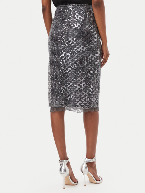 Marella Marella Midi suknja Agevole 2623776034 Siva Regular Fit