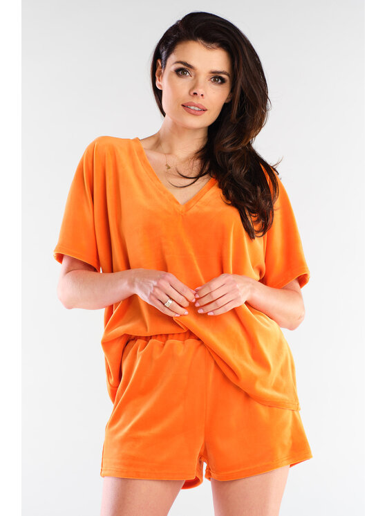 Awama Awama Szorty A418 Pomarańczowy Basic Fit