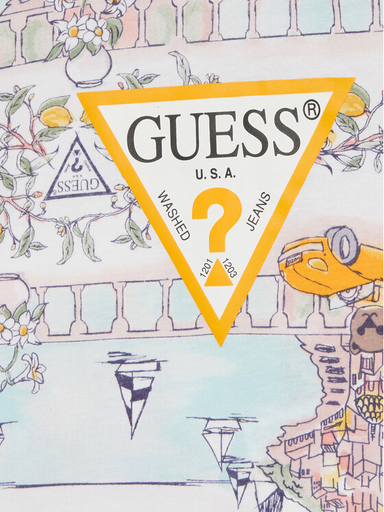 Guess Guess T-Shirt N4GI23 K8HM3 Barevná Regular Fit