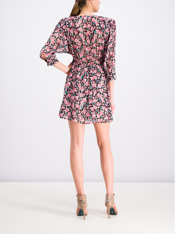The Kooples Sukienka letnia Candy Flowers Lurex FROB18159K Różowy ...