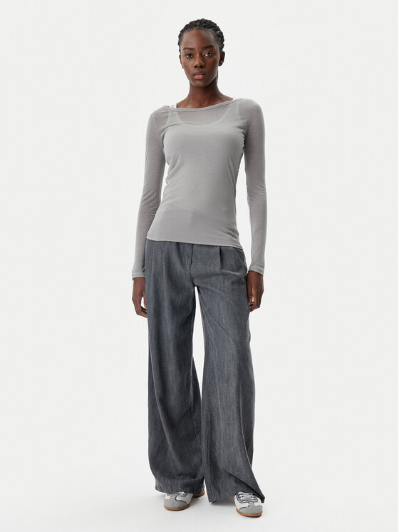 PINKO PINKO Blúzka 104653 A2CL Sivá Regular Fit