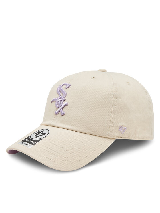 47 Brand 47 Brand Cap Mlb Chicago White Sox Double Under ’47 Clean Up BAS-DBLUN906GWS-NT03 Beige