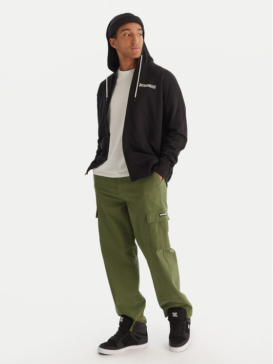 DC Shoes DC Shoes Spodnie cargo Worker Baggy Chino Cargo EDYNP03170 Zielony Relaxed Fit