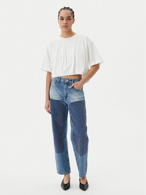 PINKO PINKO T-Shirt Torrone 104257 A2F8 Bílá Regular Fit