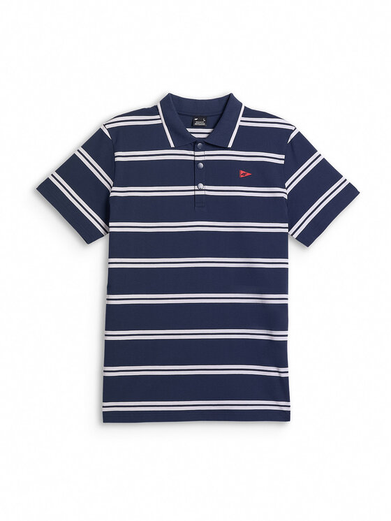 4F 4F Polo LAKESIDE ESCAPE Granatowy Regular Fit
