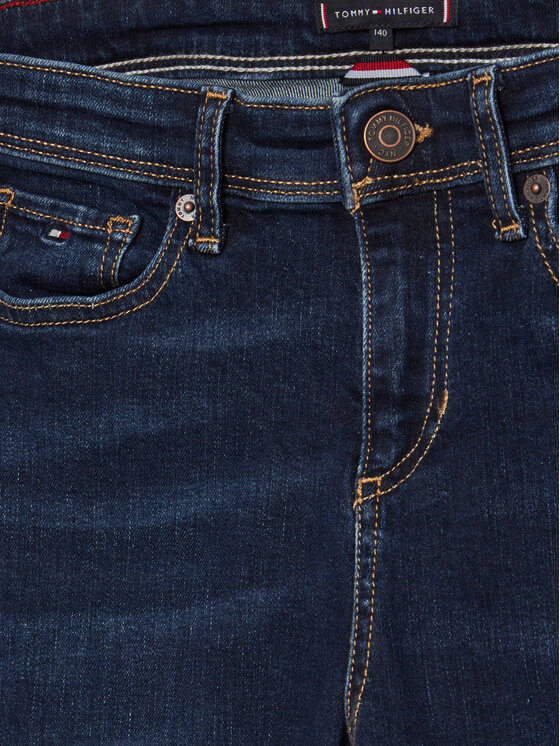 Tommy Hilfiger Tommy Hilfiger Jeansy KB0KB08752 S Granatowy Regular Fit