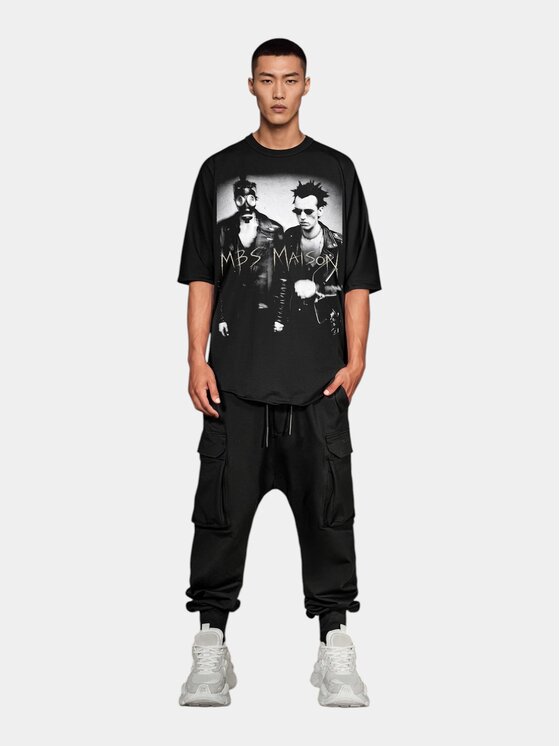 MADE BY SOCIETY MADE BY SOCIETY T-Shirt Mutiny - T18052 Czarny Basic Fit