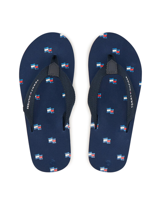 Tommy Hilfiger Şlapi T3X8-34409-0058 Albastru