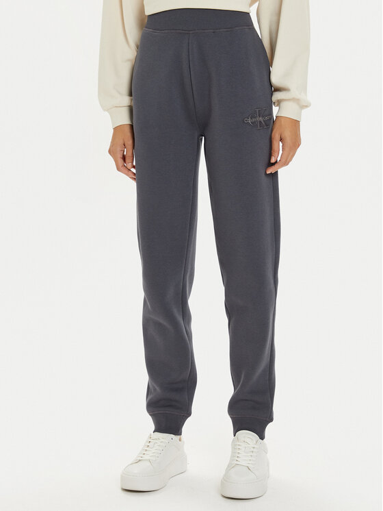 Calvin Klein Jeans Calvin Klein Jeans Pantaloni trening Monologo J20J223590 Gri Relaxed Fit