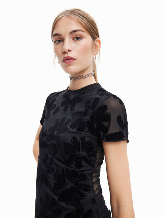 T-shirt Siena 23SWTK85 Nero Slim Fit