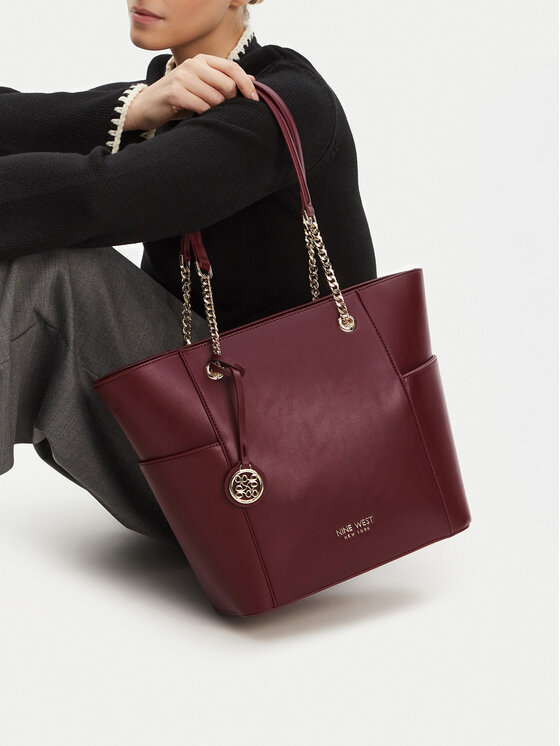 Nine West Nine West Ročna torba CEO-NEBRASKA-LDA8208 Bordo rdeča