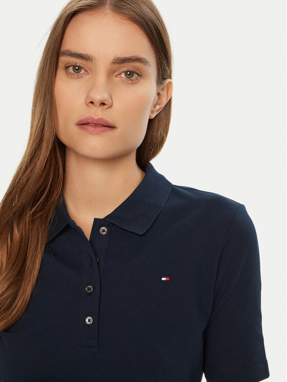 Tommy Hilfiger Tommy Hilfiger Polo 1985 WW0WW43224 Tamnoplava Regular Fit
