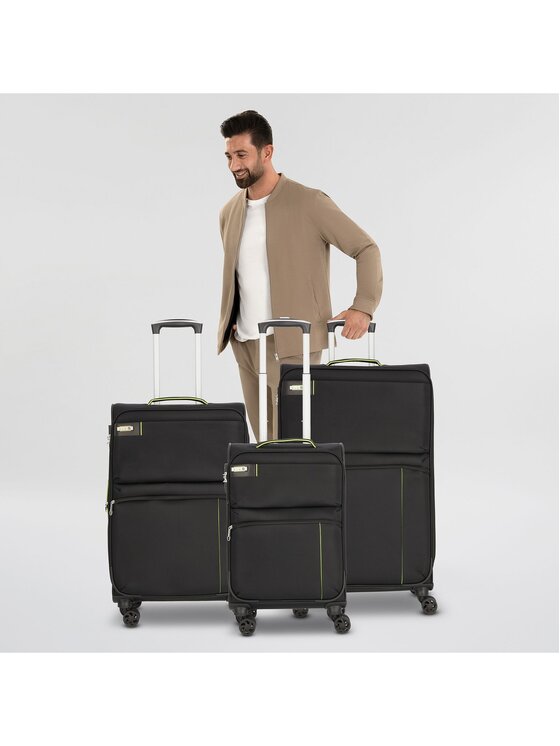 D&N D&N Komplet walizek 162295 Czarny