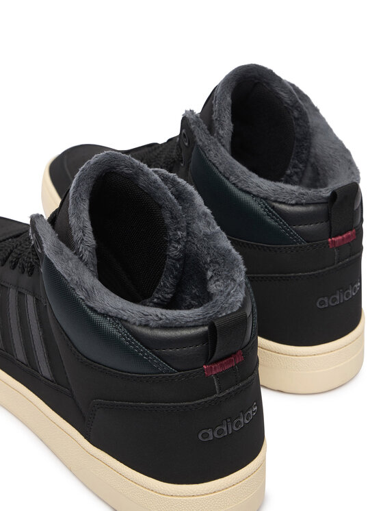 adidas adidas Sneakersy Rapid Court Mid Winterized Shoes JR1026 Czarny