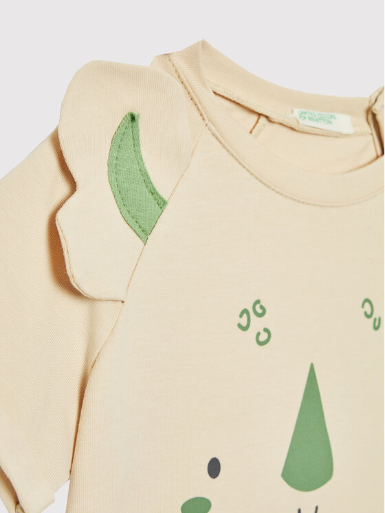 United Colors Of Benetton United Colors Of Benetton Body dziecięce 3P4ZAB001 Beżowy Regular Fit