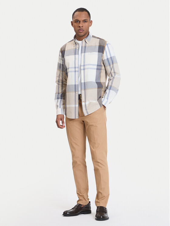 Barbour Cămașă Harris MSH5071TN88 Bej Tailored Fit