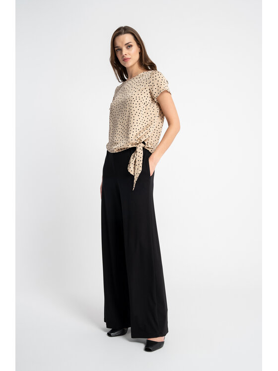 CLICK CLICK Μπλουζάκι 10-6840 Μπεζ Comfortable Fit