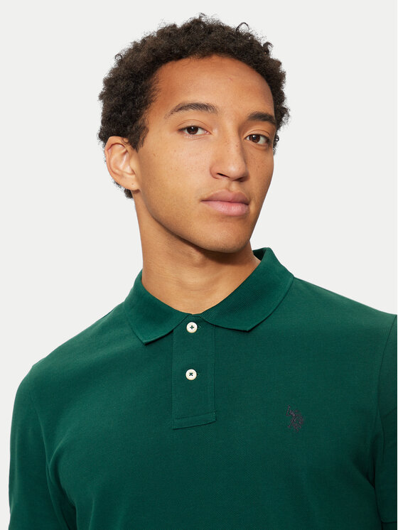 U.S. Polo Assn. U.S. Polo Assn. Polo MUP3312 Zielony Regular Fit