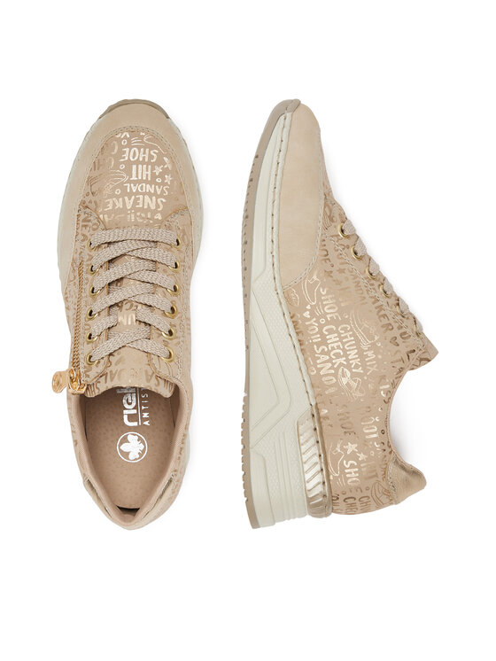 Rieker Rieker Sneakersy N4316-62 Béžová