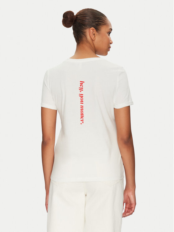 Vero Moda Vero Moda Majica Blair 10325914 Bela Regular Fit