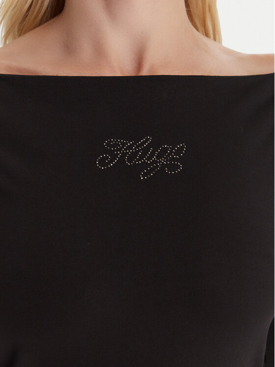 HUGO HUGO Hétköznapi ruha Noffal_B 50546941 Fekete Slim Fit