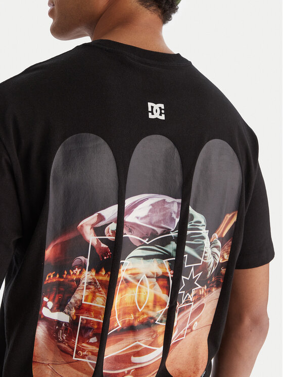 DC Shoes DC Shoes T-shirt Handy Cam HSS EDYZT04379 Crna Regular Fit