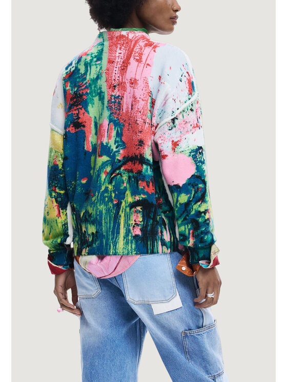 Desigual Desigual Maglione REPRIS_JERS_PINTURA Rosso Modern Fit