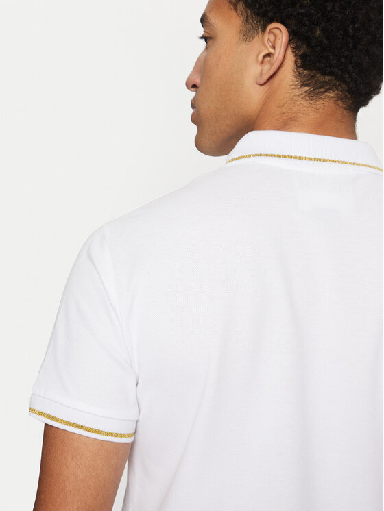 Versace Jeans Couture Versace Jeans Couture Polo majica 78GAGT00 Bela Regular Fit