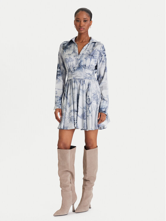 Guess Guess Rochie cocktail W5YK00 WF1T2 Albastru Regular Fit