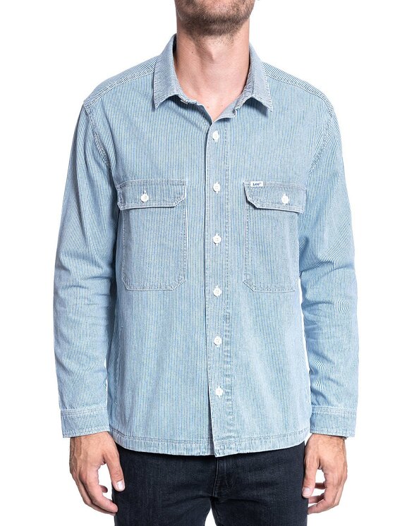 Lee Lee Koszula WORKWEAR OVERSHIRT Niebieski Regular Fit