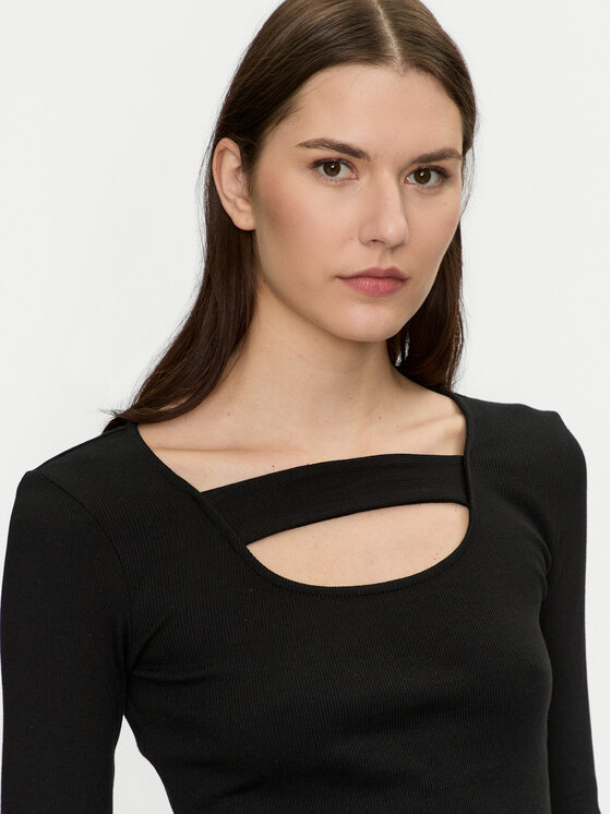 Brave Soul Brave Soul Μπλουζάκι LLT-248NALA Μαύρο Slim Fit