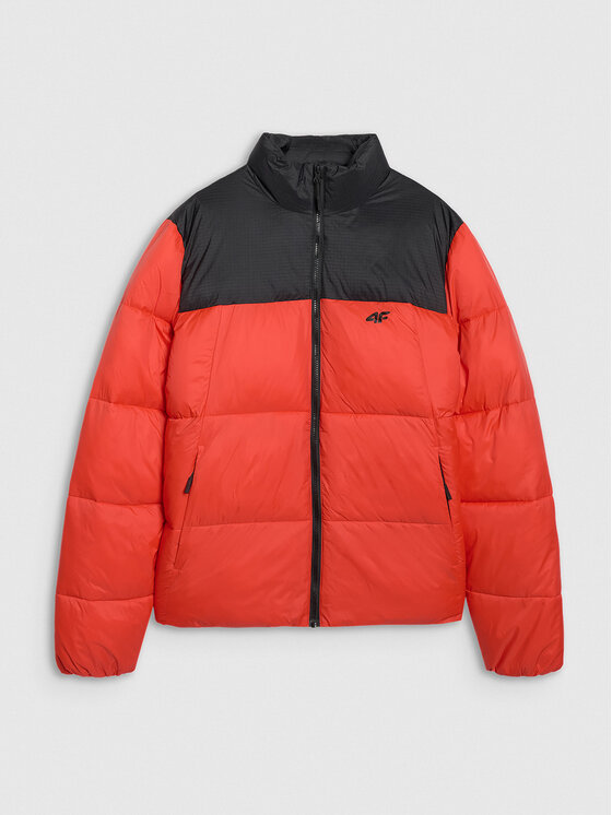 4F 4F Kurtka puchowa APRES SKI Czerwony Regular Fit
