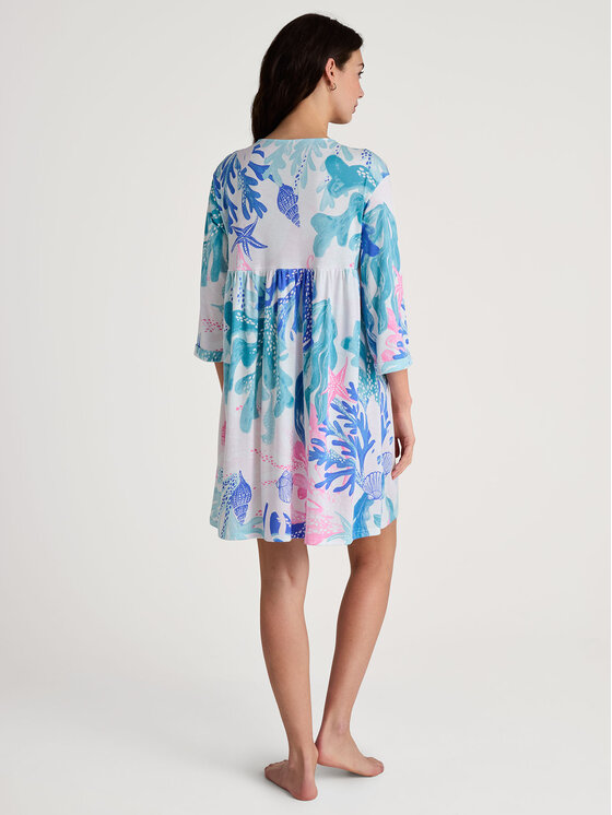Calida Calida Nočná košeľa 34229 Modrá Comfortable Fit