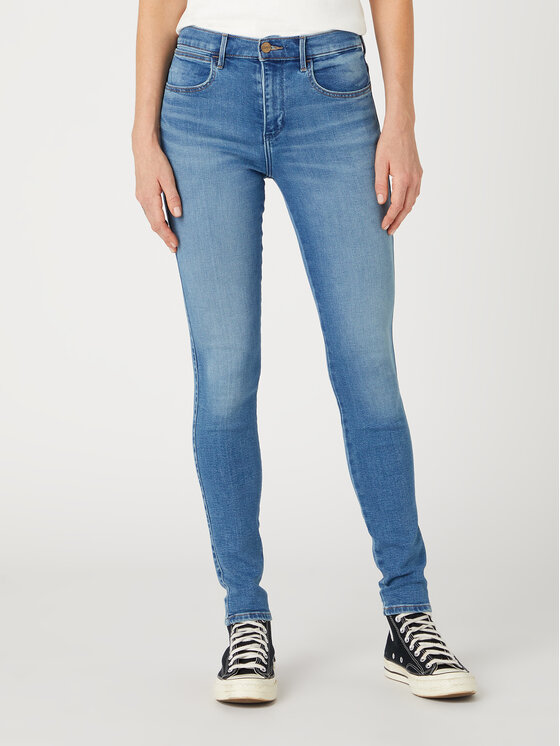 Wrangler Jeans hlače High Skinny 630 W27HCY37O 112332394 Modra Skinny Fit