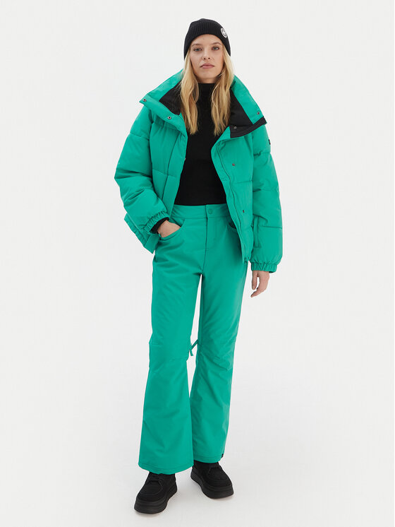 Roxy Roxy Lumelauapüksid Backyard ERJTP03299 Roheline Tailored Fit