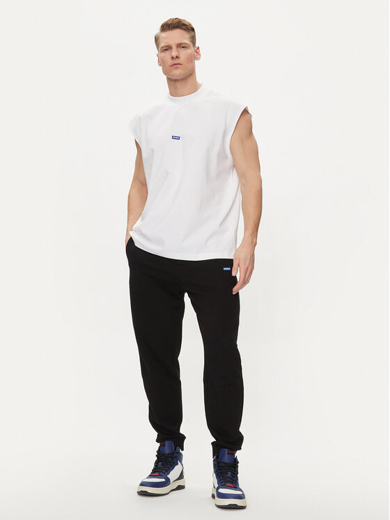 HUGO Hugo Dressipüksid Napin 50522372 Must Regular Fit