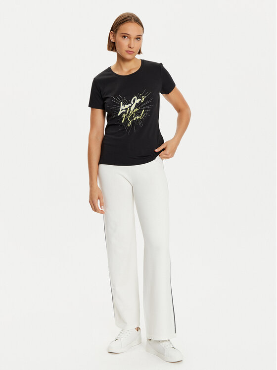 Liu Jo Sport Liu Jo Sport Póló TF4312 JS088 Fekete Regular Fit