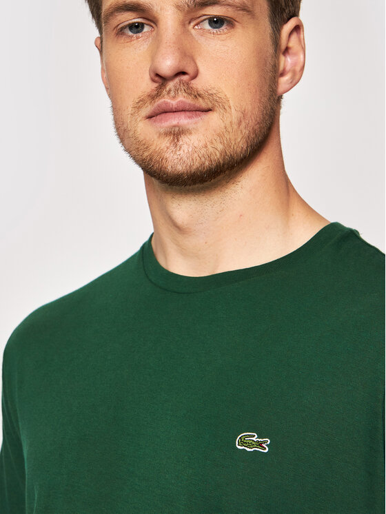 Lacoste Lacoste T-Shirt TH6709 Zielony Regular Fit