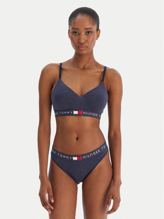 Tommy Hilfiger Tommy Hilfiger Bralette melltartó UW0UW05715 Sötétkék
